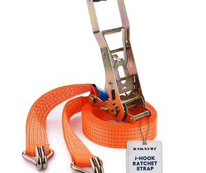 3" Heavy Duty Ratchet Strap with J Hooks | 5,500 lb WLL - 16,500 lb MBS