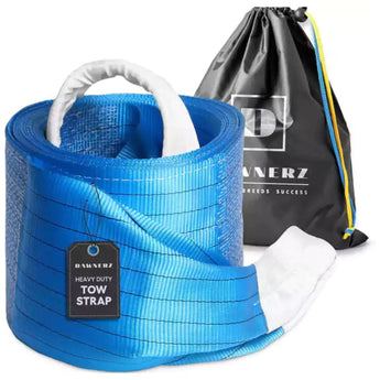 Dawnerz 140,000 lb heavy duty tow strap 30 ft