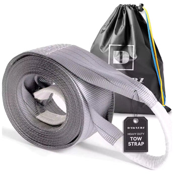 Dawnerz 70,000 lb heavy duty tow strap 30 ft