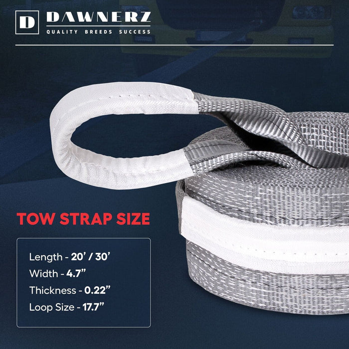 "Versatile recovery strap for diverse towing needs"