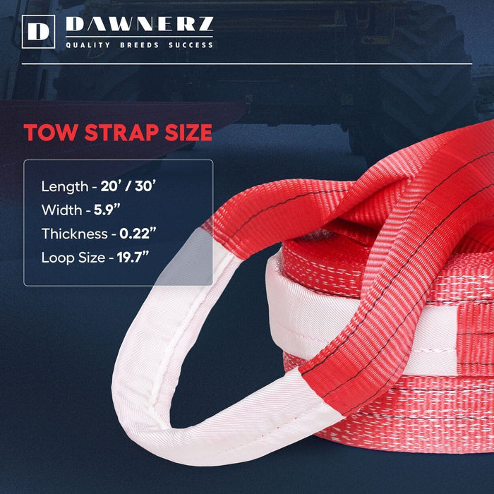 "Reliable recovery strap for peace of mind during towing"