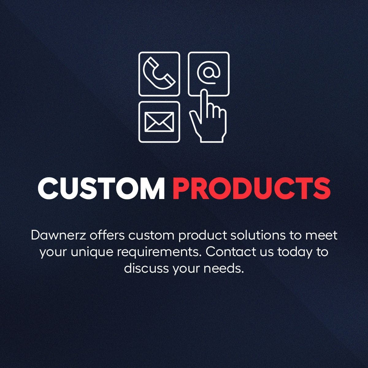 Customized Products Infographic