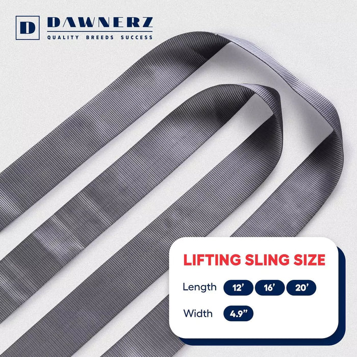 Endless Lifting sling highlighting size options, including length and width