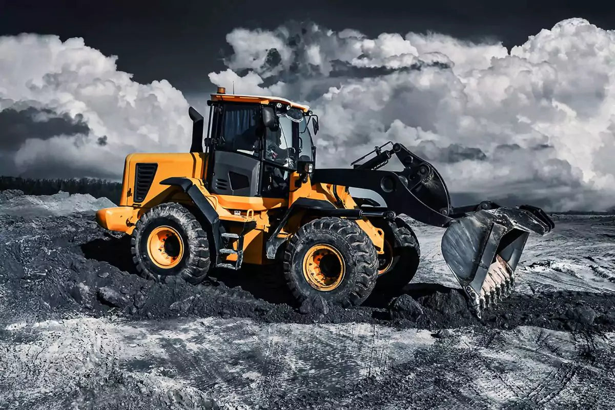 Front Loader on stones & Gravel