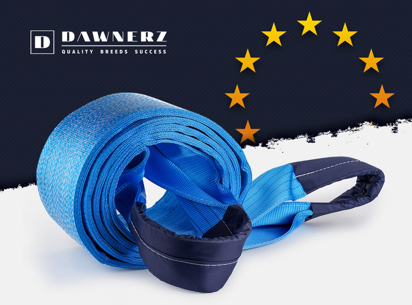 Durable Polyester Towing Straps and Lifting Slings